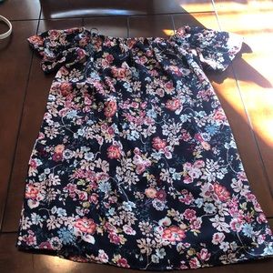 Navy flower dress